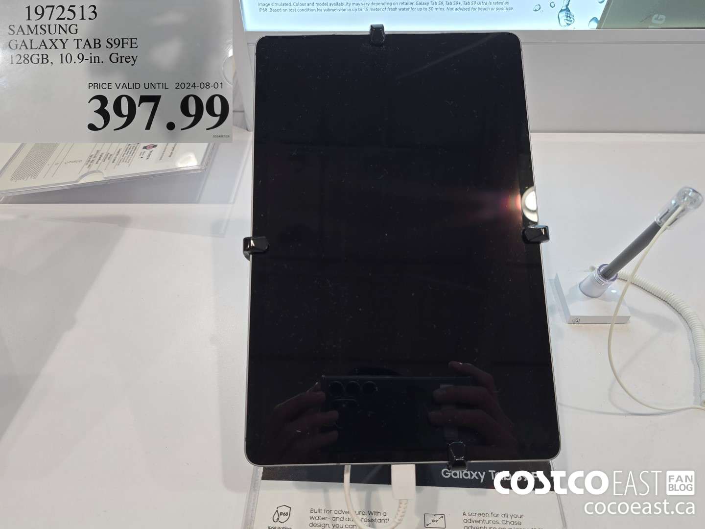 1972512 SAMSUNG GALAXY TAB S9FE 128GB, 10.9-in. Grey $397.99