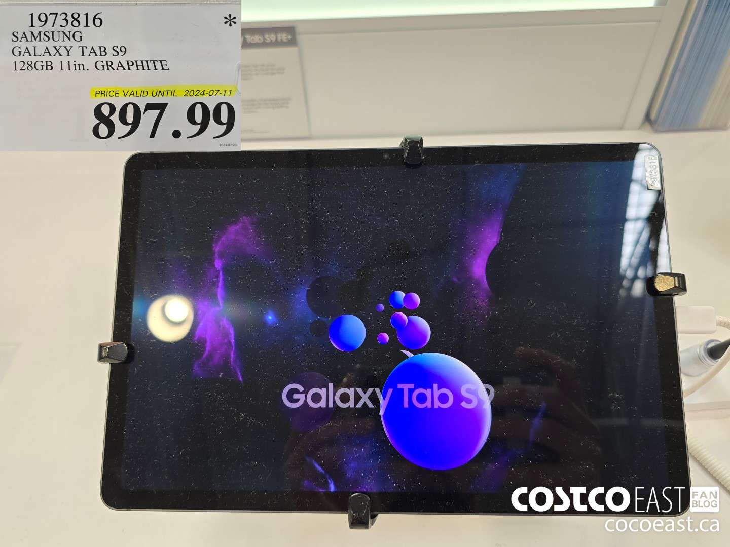 1973816 SAMSUNG GALAXY TAB S9 128GB 11 in. GRAPHITE $897.99