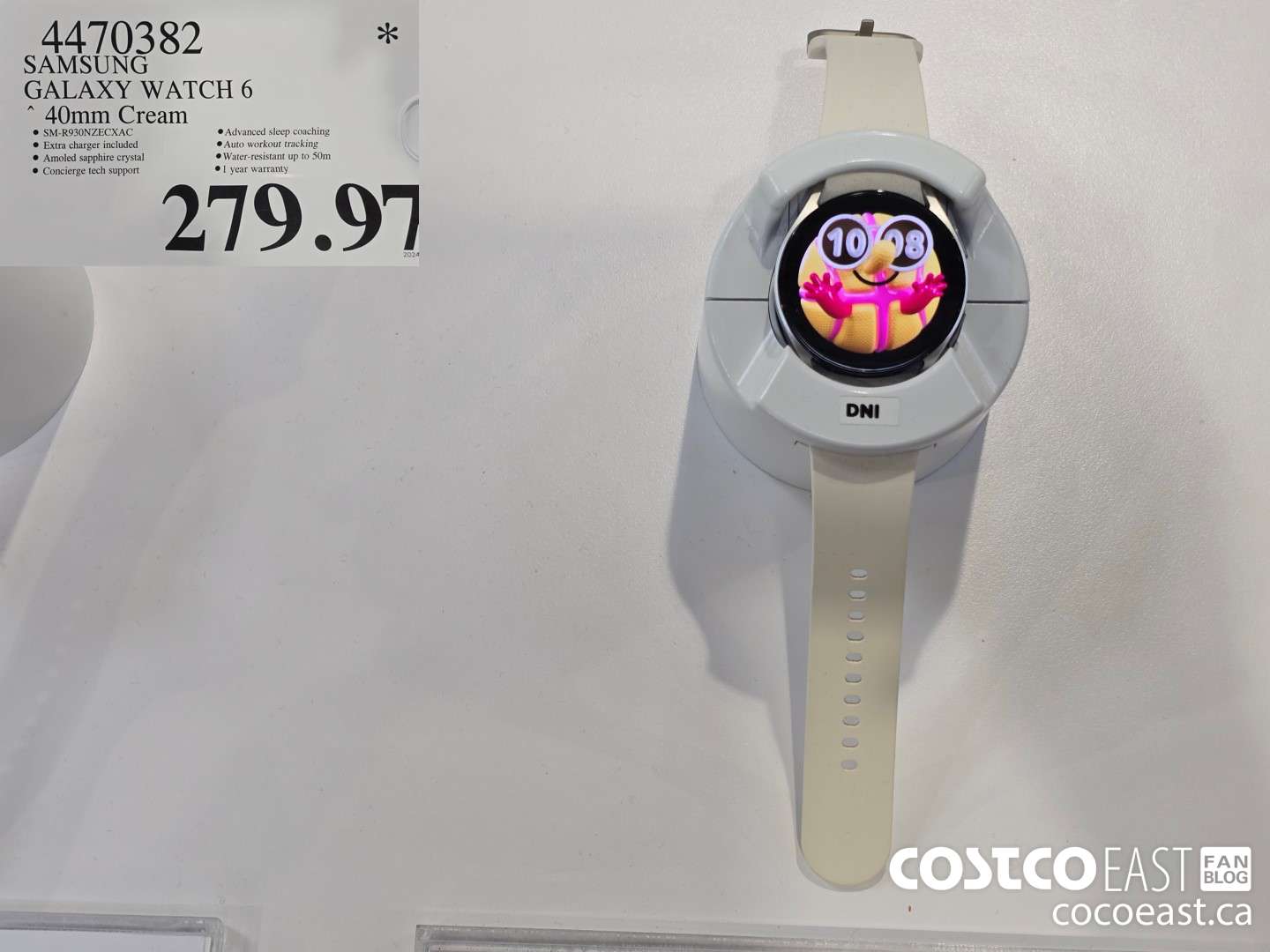 4470382 SAMSUNG GALAXY WATCH 6 40mm Cream $279.97