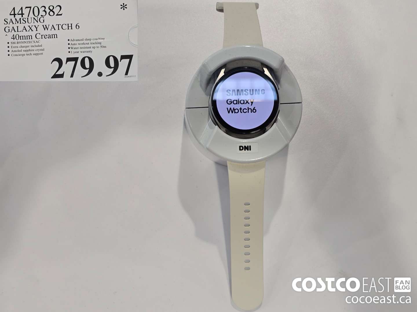 4470382 SAMSUNG GALAXY WATCH 6 40mm Cream $279.97