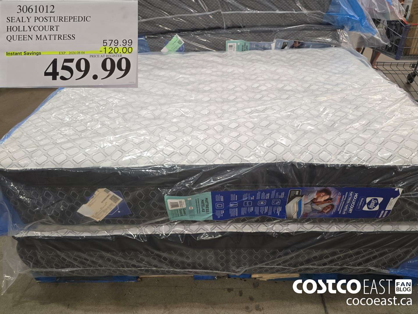 3061012 SEALY POSTUREPEDIC HOLLYCOURT QUEEN MATTRESS ($120.00 INSTANT SAVINGS EXPIRES ON 2024-08-04) $459.99