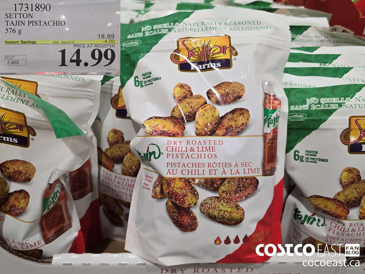 1731890 SETTON TAJIN PISTACHIO 576 g ($4.00 INSTANT SAVINGS EXPIRES ON 2024-07-07) $14.99