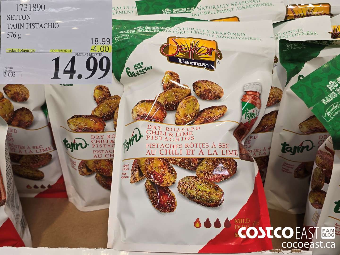 1731890 SETTON TAJIN PISTACHIO 576 g ($4.00 INSTANT SAVINGS EXPIRES ON 2024-07-21) $14.99