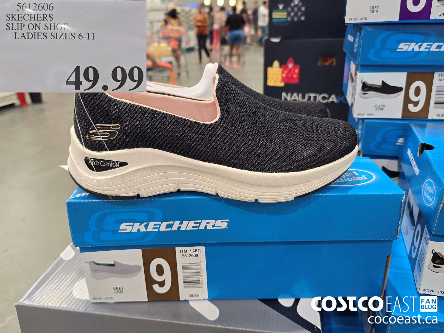 5612606 SKECHERS SLIP ON SHOE + LADIES SIZES 6-11 $49.99