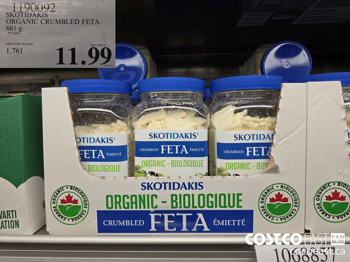 1190092 SKOTIDAKIS ORGANIC CRUMBLED FETA 681 G $11.99