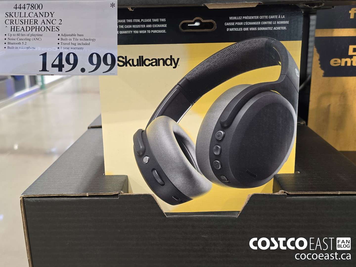 4447800 SKULLCANDY CRUSHER ANC 2 HEADPHONES $149.99