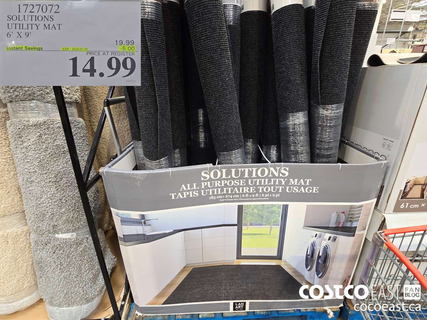 1727072 SOLUTIONS UTILITY MAT 6' X 9' ($5.00 INSTANT SAVINGS EXPIRES ON 2024-07-28) $14.99