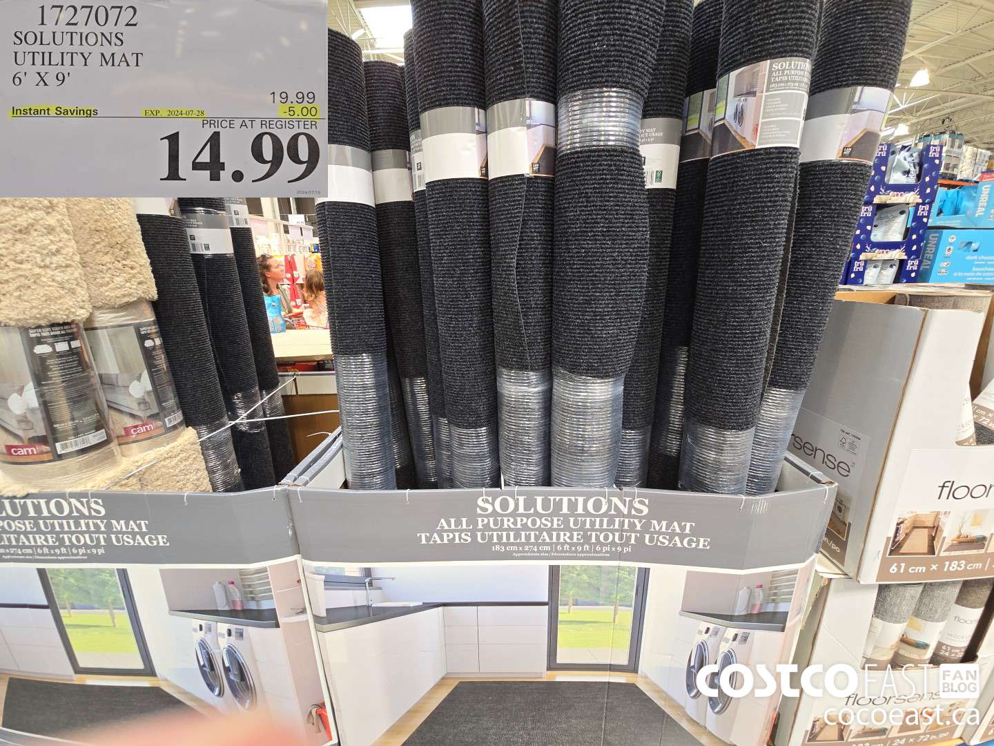 1727072 SOLUTIONS UTILITY MAT 6' X 9' ($5.00 INSTANT SAVINGS EXPIRES ON 2024-07-28) $14.99