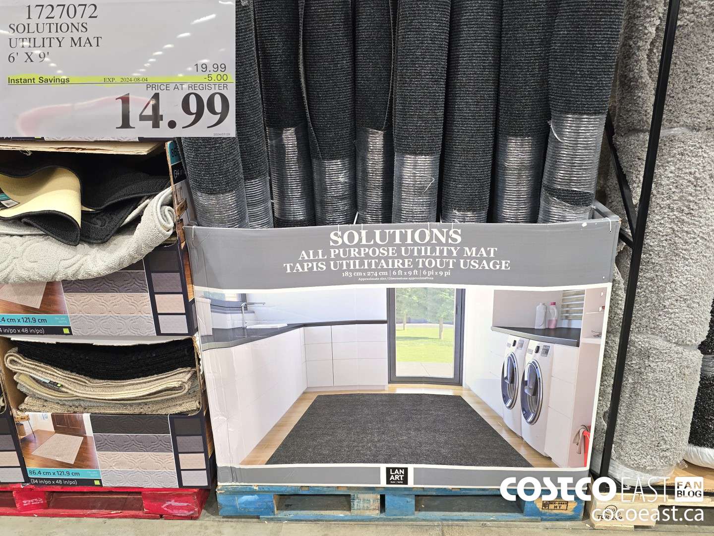 1727072 SOLUTIONS UTILITY MAT 6' X 9' ($5.00 INSTANT SAVINGS EXPIRES ON 2024-08-04) $14.99