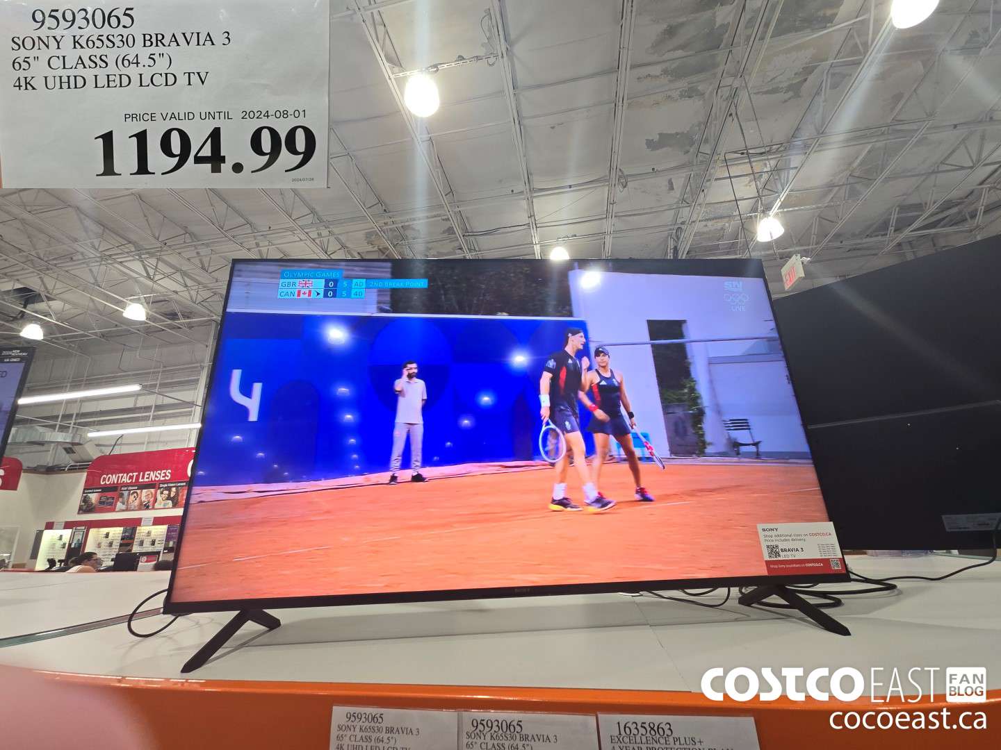 9593065 SONY K65S30 BRAVIA 3 65