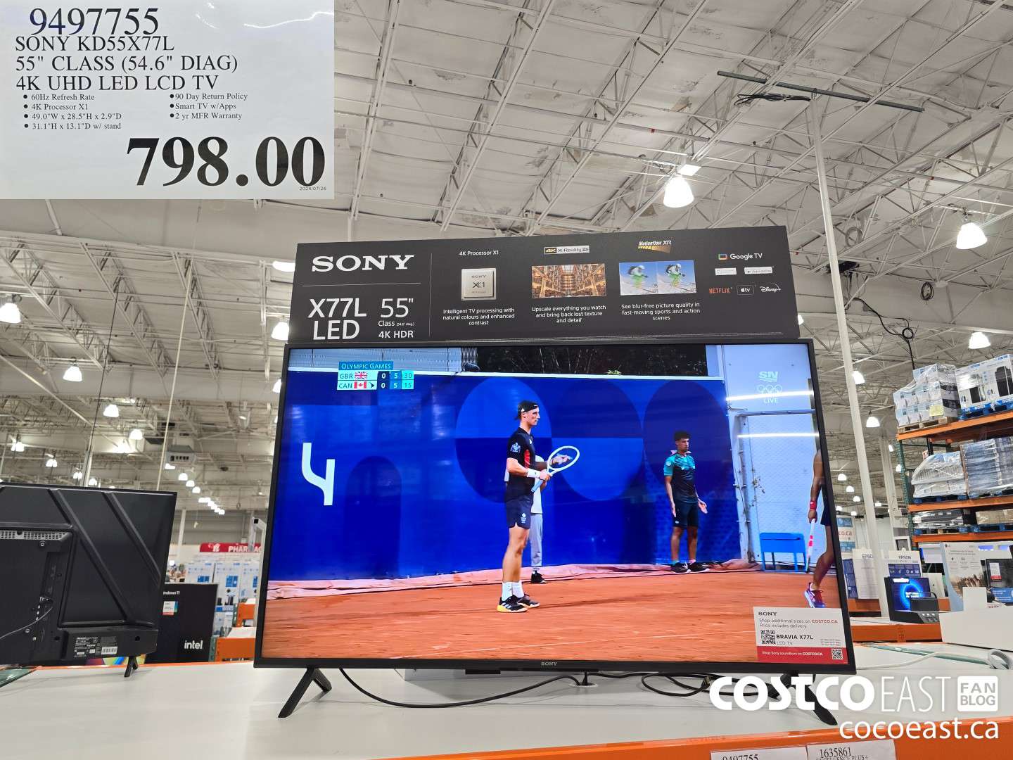 9497755 SONY KD55X77L 55