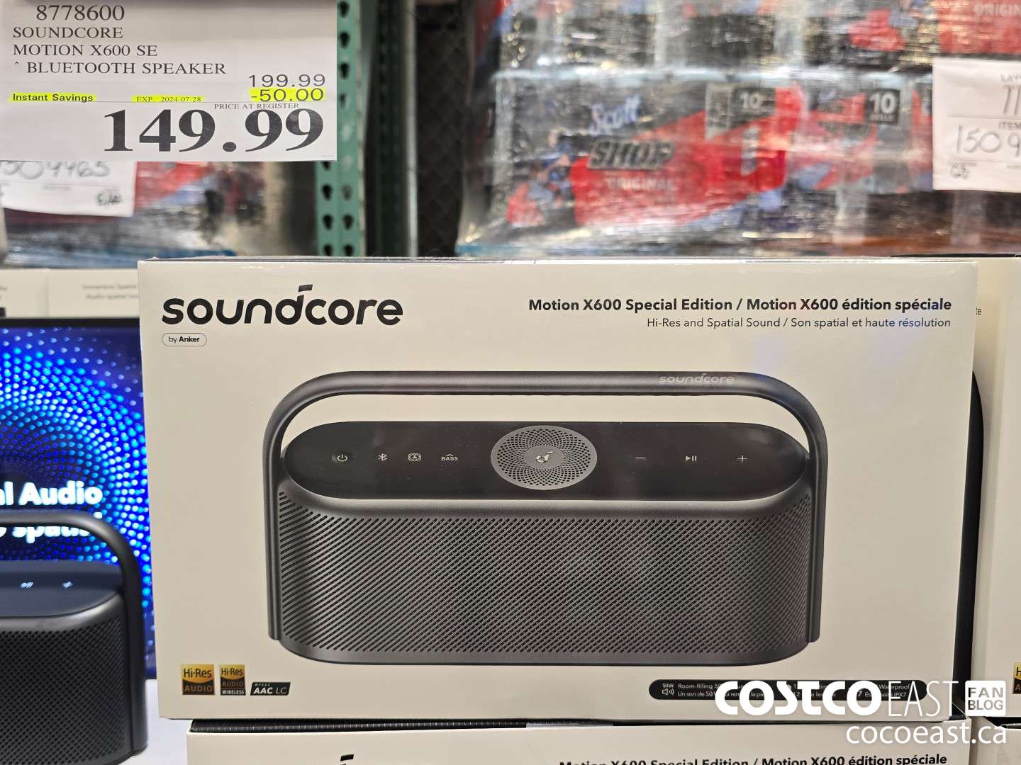 8778600 SOUNDCORE MOTION X600 SE * BLUETOOTH SPEAKER ($50.00 INSTANT SAVINGS EXPIRES ON 2024-07-28) $149.99