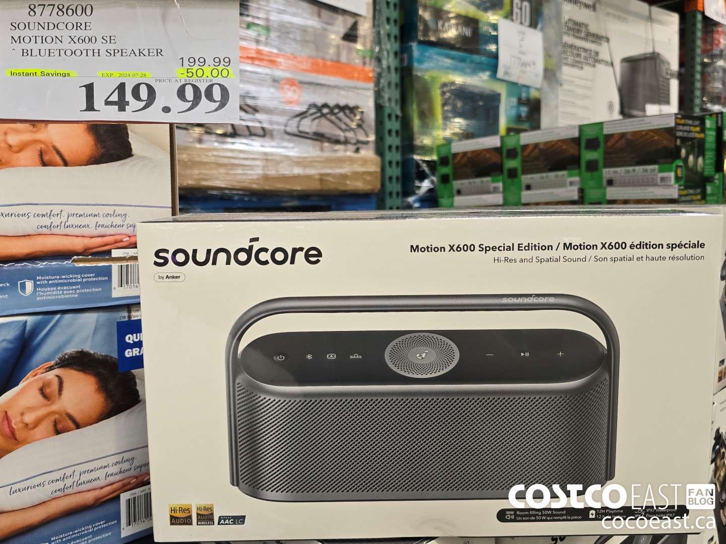 8778600 SOUNDCORE MOTION X600 SE * BLUETOOTH SPEAKER ($50.00 INSTANT SAVINGS EXPIRES ON 2024-07-28) $149.99