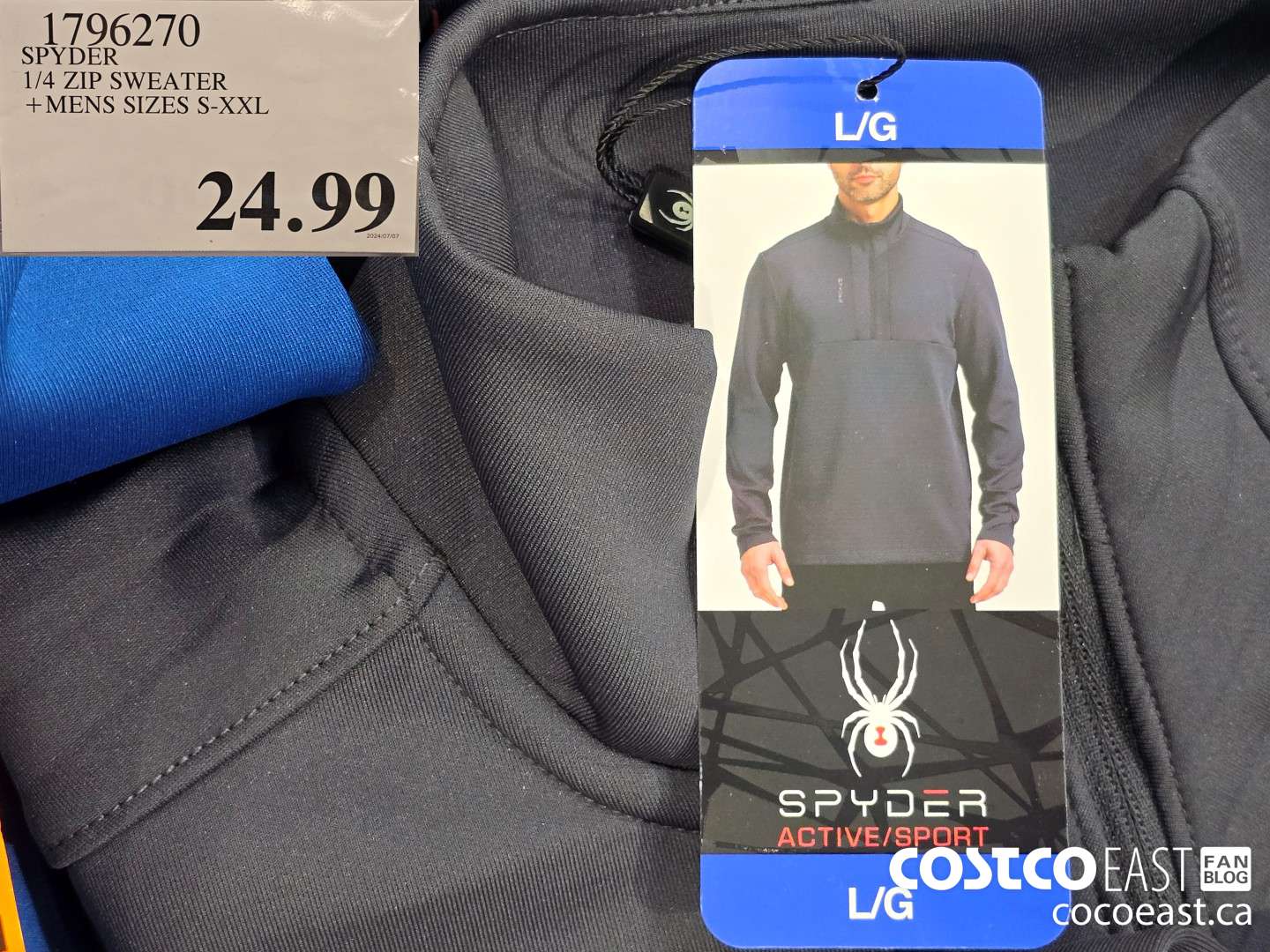 1796270 SPYDER 1/4 ZIP SWEATER +MENS SIZES S-XXL $24.99