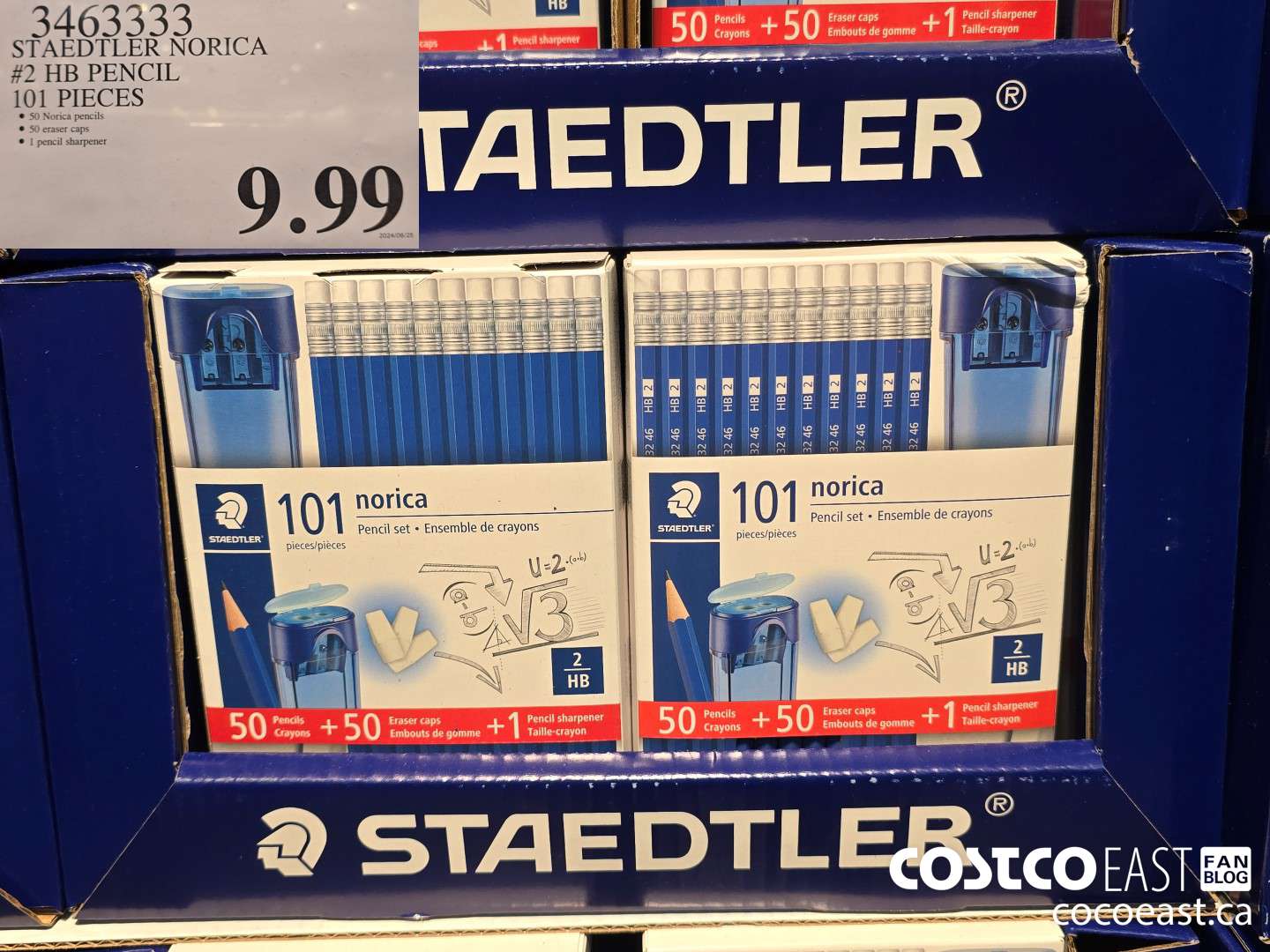 3463333 STAEDTLER/NORICA # 2 HB PENCILS 101 PIECES $9.99