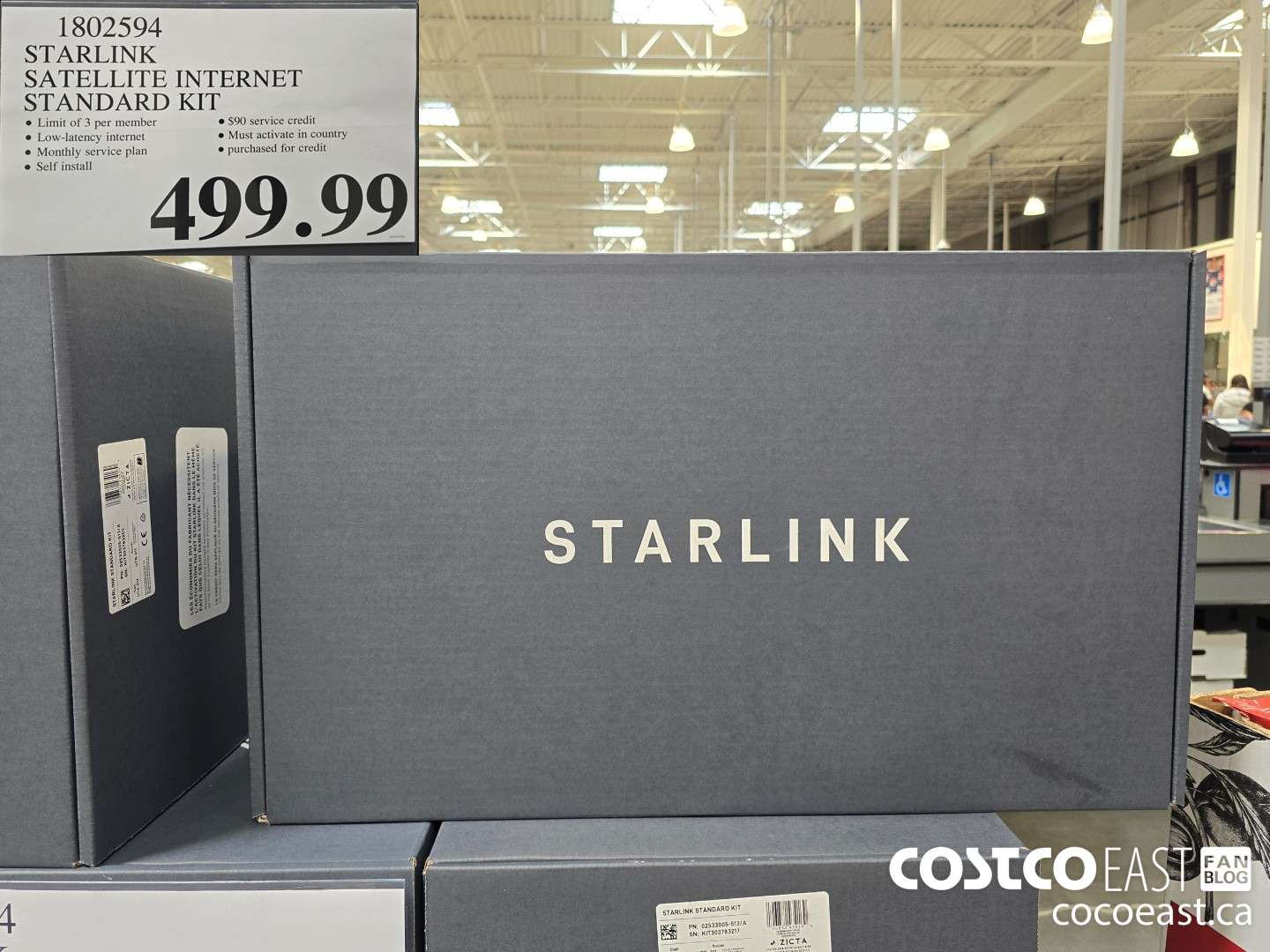 1802594 STARLINK SATELLITE INTERNET STANDARD KIT $499.99