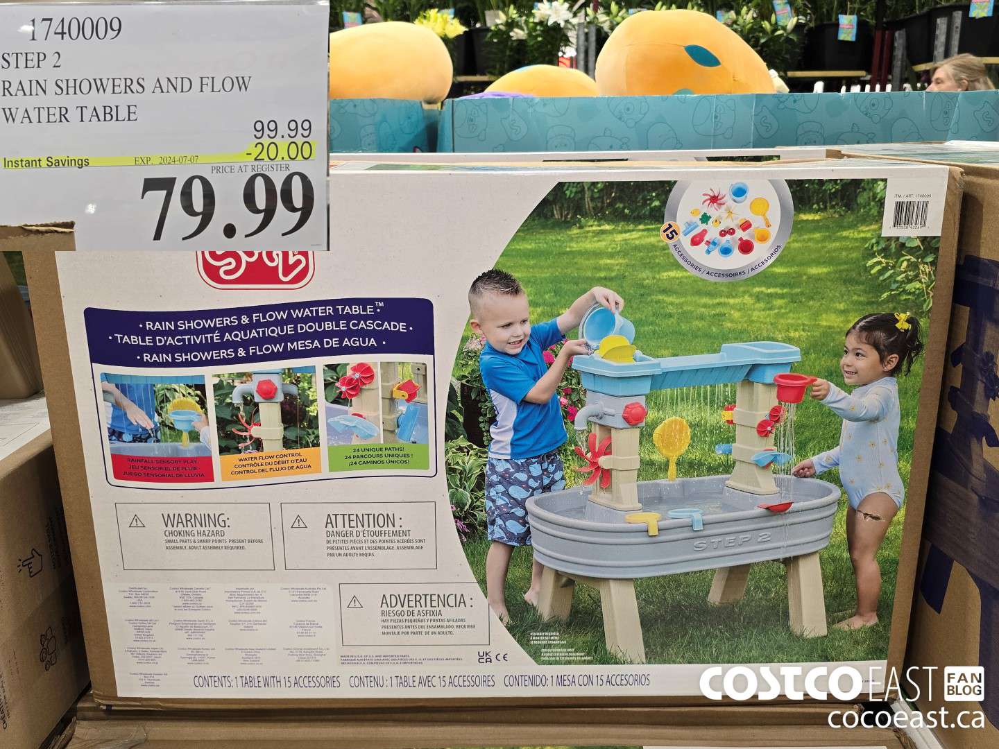1740009 STEP 2 RAIN SHOWERS AND FLOW WATER TABLE ($20.00 INSTANT SAVINGS EXPIRES ON 2024-07-07) $79.99