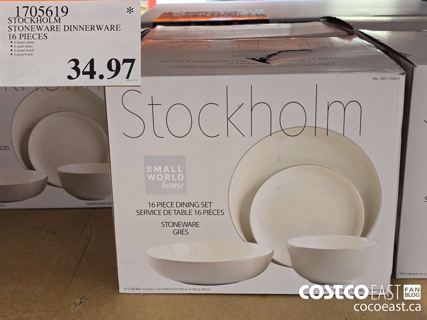 1705619 STOCKHOLM STONEWARE DINNERWARE 16 PIECES $34.97