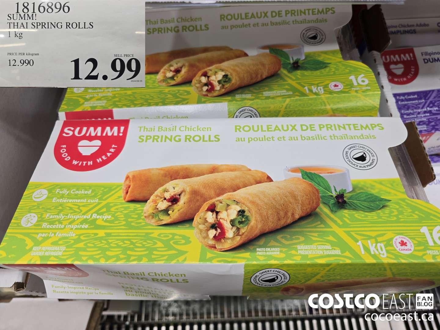 1816896 SUMM! THAI SPRING ROLLS 1 KG $12.99