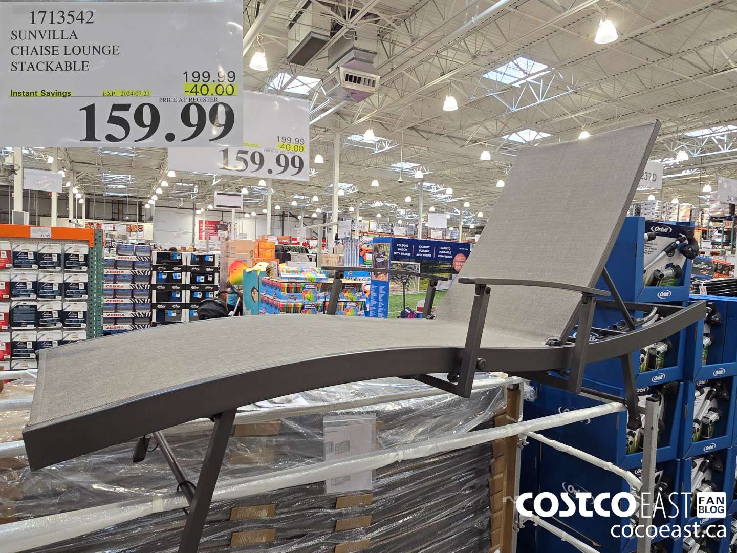 1713542 SUNVILLA CHAISE LOUNGE STACKABLE ($40.00 INSTANT SAVINGS EXPIRES ON 2024-07-21) $159.99
