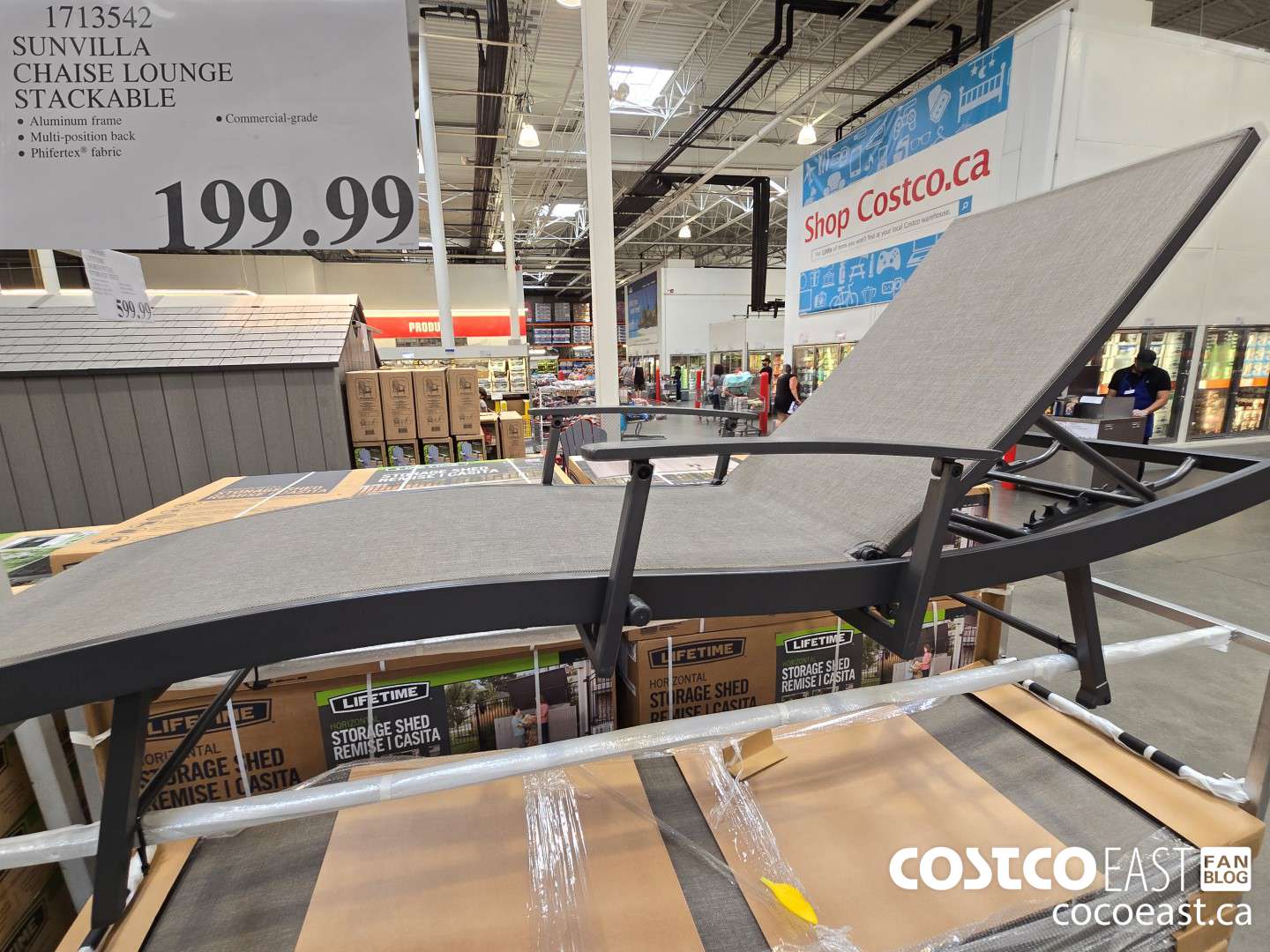 1713542 SUNVILLA CHAISE LOUNGE STACKABLE $199.99