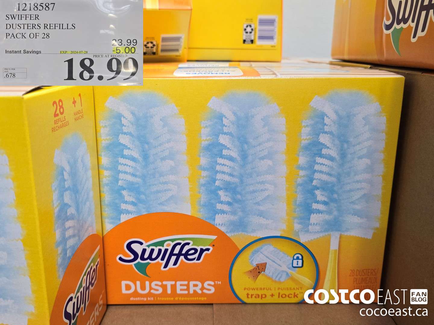 1218587 SWIFFER DUSTERS REFILLS PACK OF 28 ($5.00 INSTANT SAVINGS EXPIRES ON 2024-07-28) $18.99