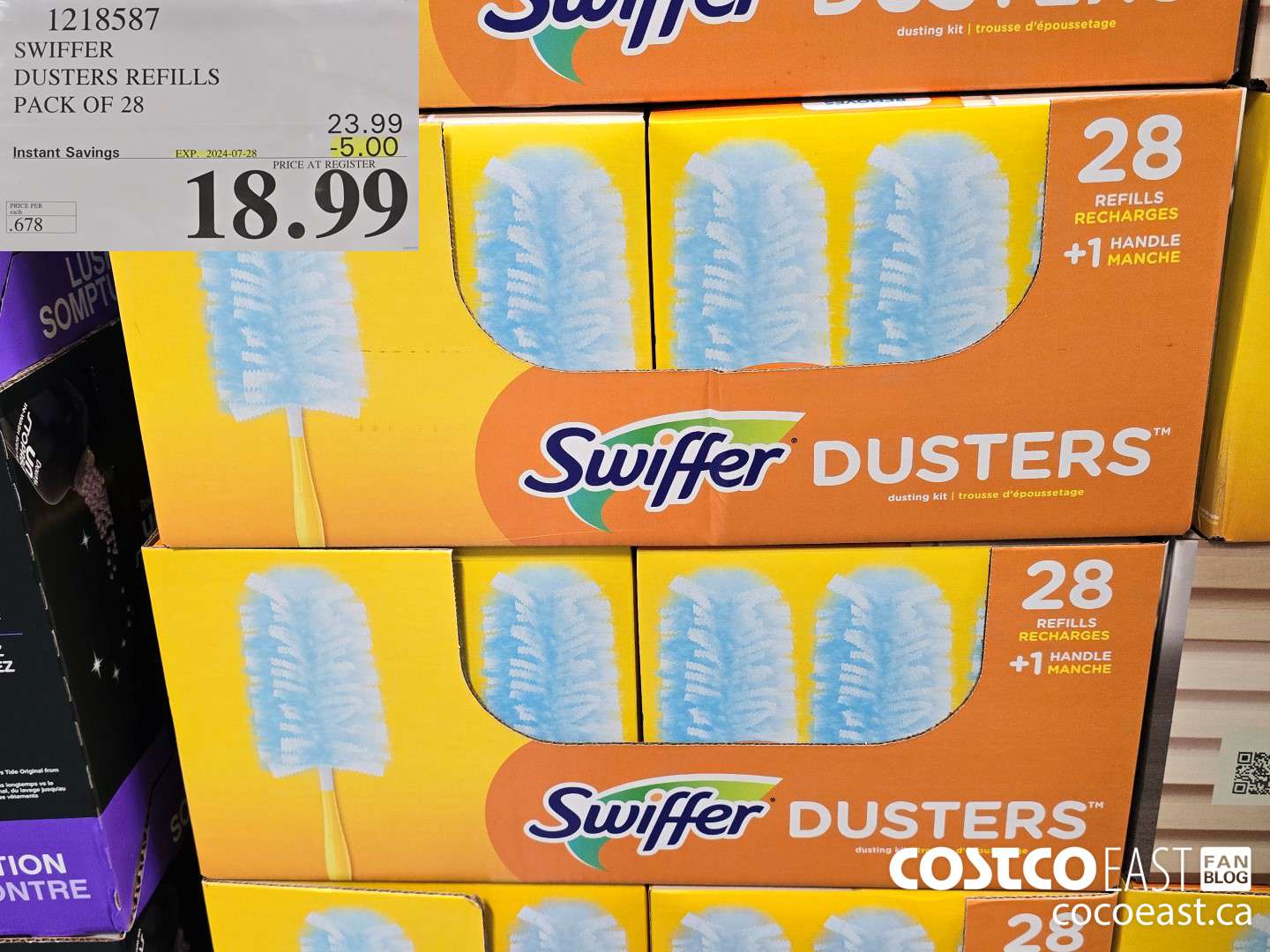 1218587 SWIFFER DUSTERS REFILLS PACK OF 28 ($5.00 INSTANT SAVINGS EXPIRES ON 2024-07-28) $18.99
