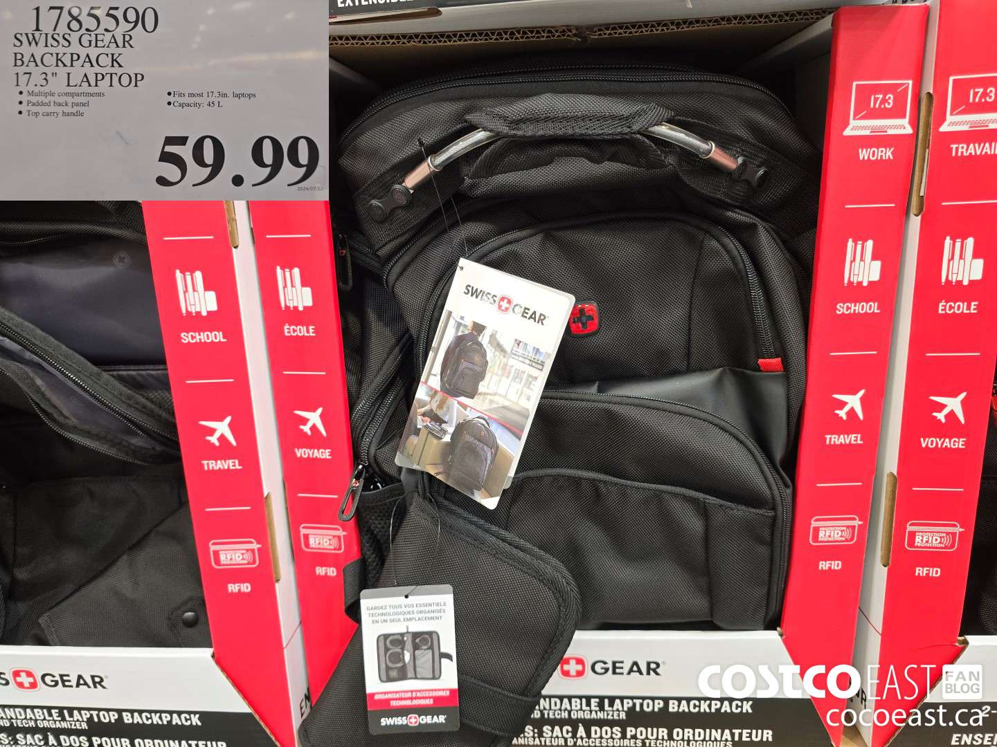 1785590 SWISS GEAR BACKPACK 17.3