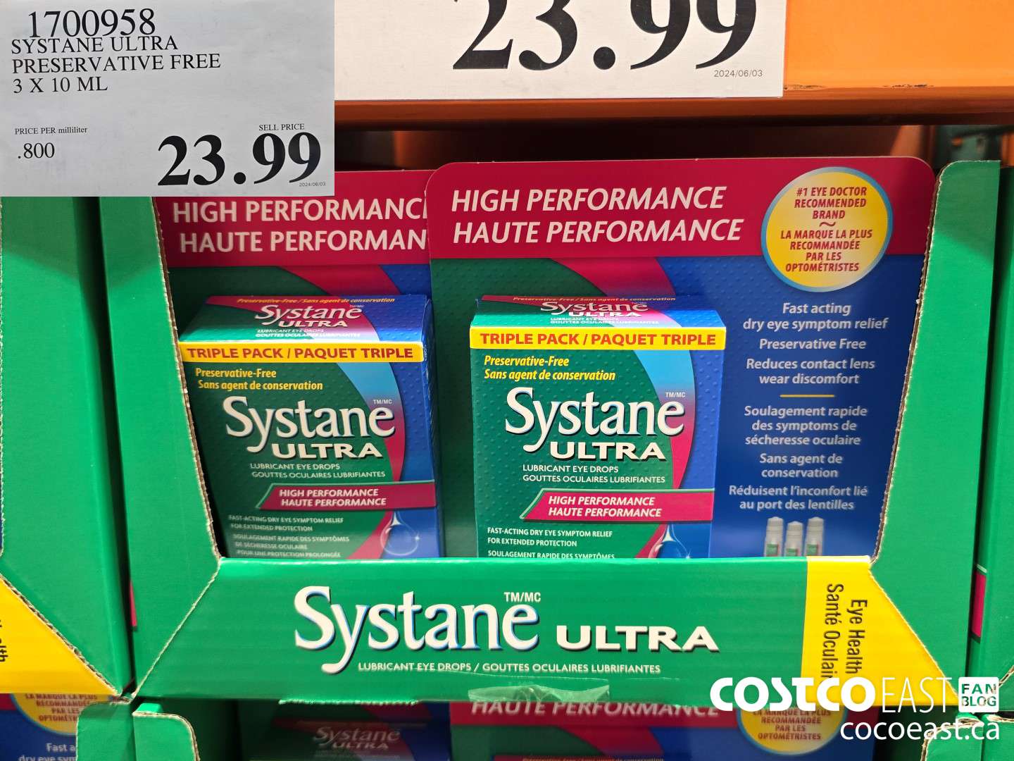 1700958 SYSTANE ULTRA PRESERVATIVE FREE 3 X 10 ML $23.99
