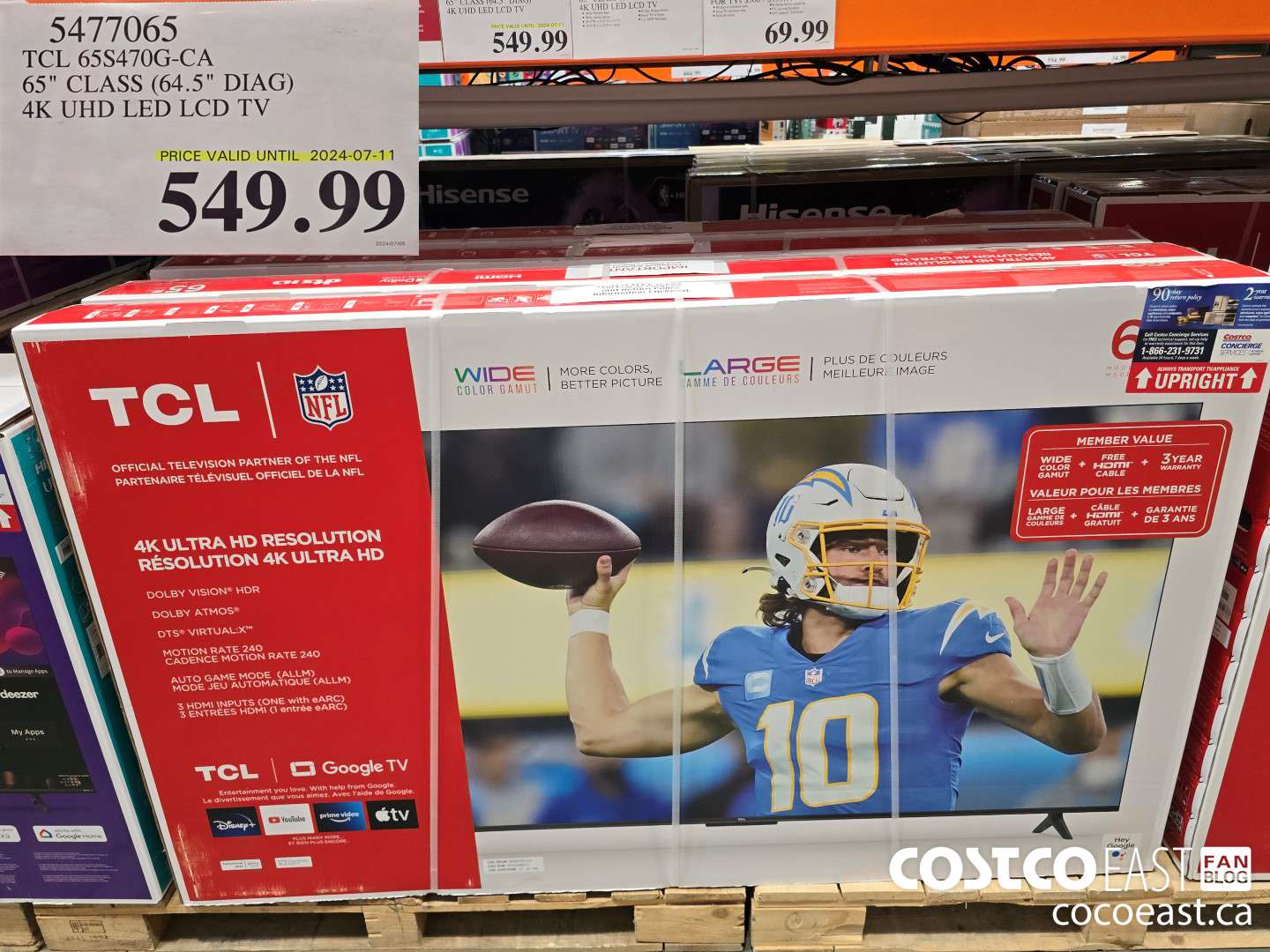 5477065 TCL 65S470G-CA 65