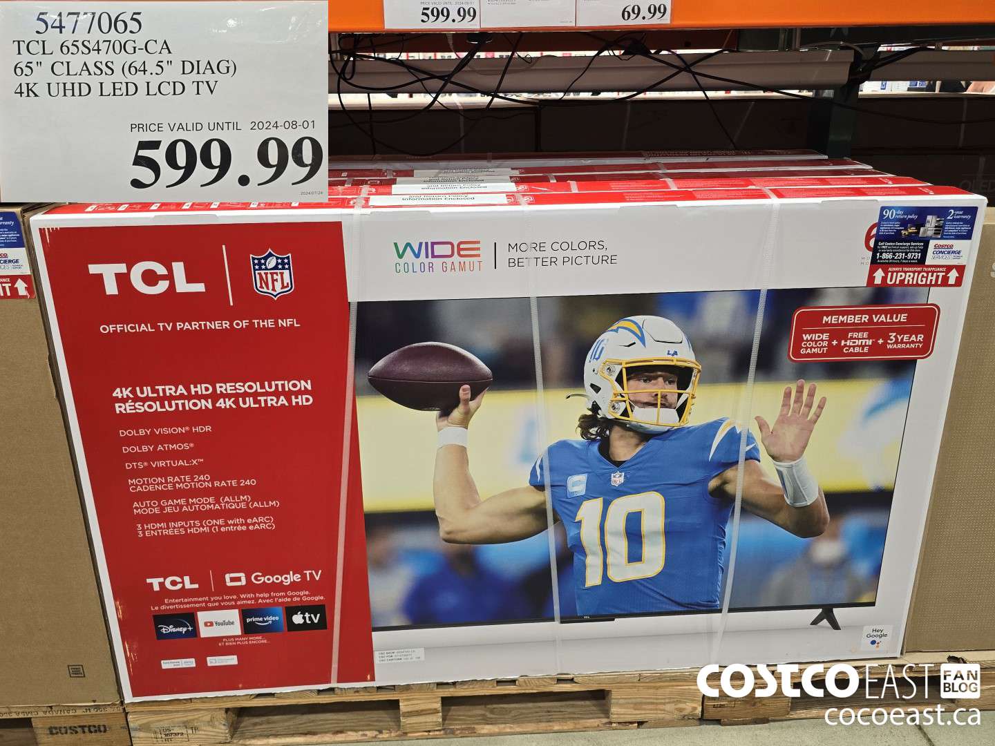 5477065 TCL 65S470G-CA 65