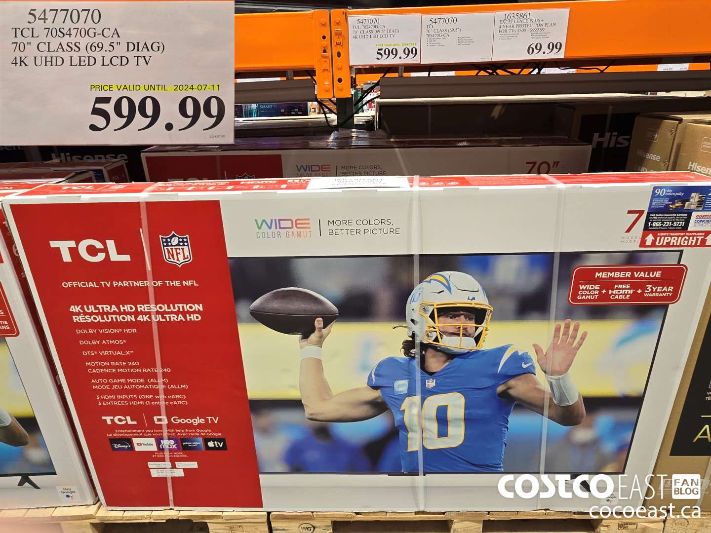 5477070 TCL 70S470G-CA 70