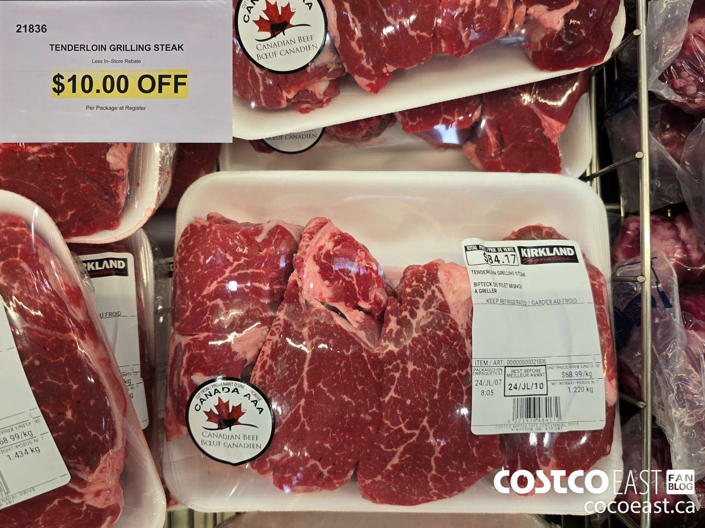 21836 TENDERLOIN GRILLING STEAK ($12.00 INSTANT SAVINGS)