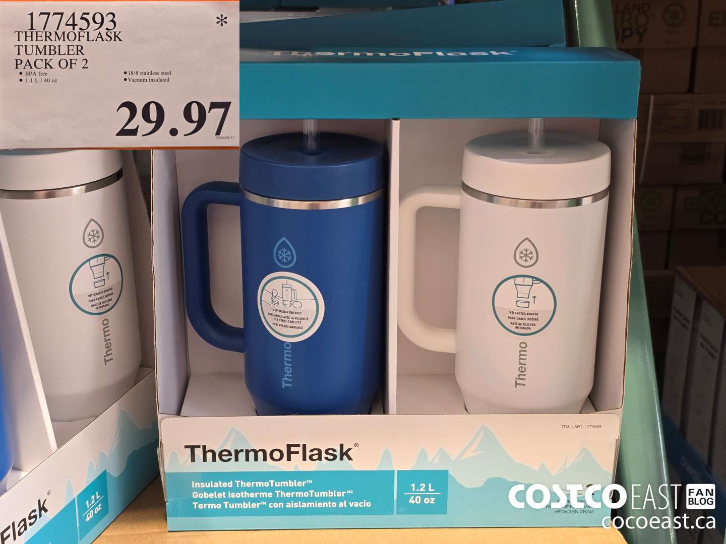1774593 THERMOFLASK TUMBLER PACK OF 2 $29.97