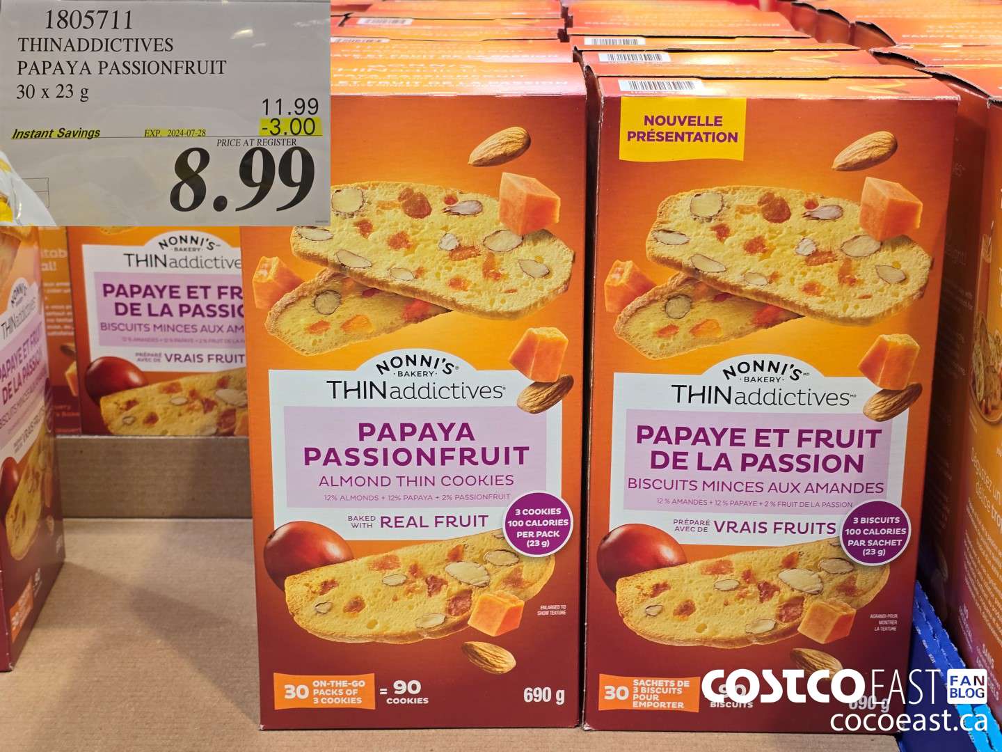 1805711 THINADDICTIVES PAPAYA PASSIONFRUIT 30 x 23 g ($3.00 INSTANT SAVINGS EXPIRES ON 2024-07-28) $8.99