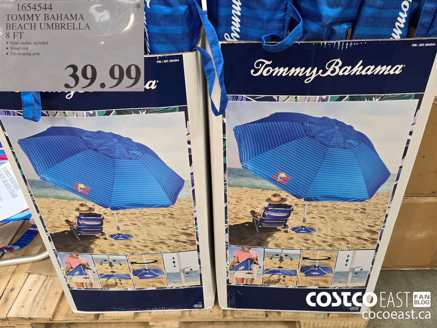 1654544 TOMMY BAHAMA BEACH UMBRELLA 8 FT $39.99