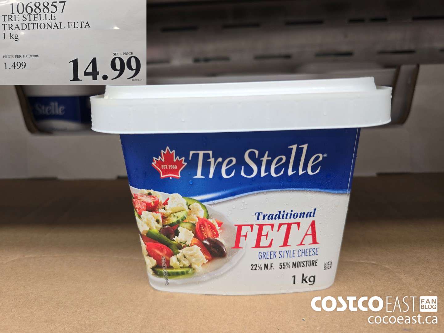 1068857 TRE STELLE TRADITIONAL FETA 1 KG $14.99