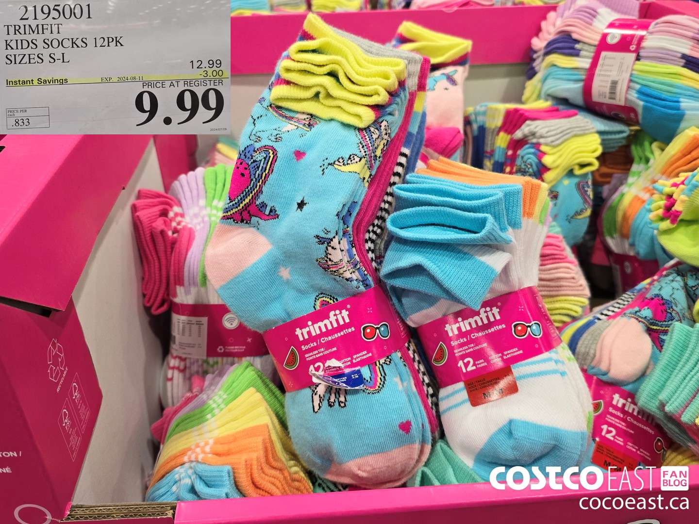 2195001 TRIMFIT KIDS SOCK 12PK SIZES S-L ($3.00 INSTANT SAVINGS EXPIRES ON 2024-08-11) $9.99