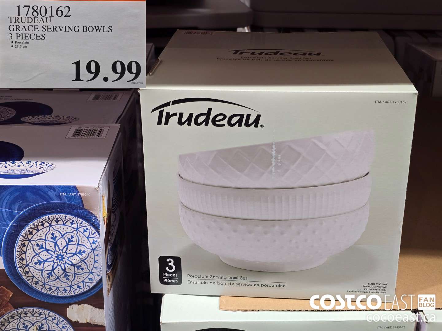 1780162 TRUDEAU GRACE SERVING BOWLS 3 PIECES $19.99