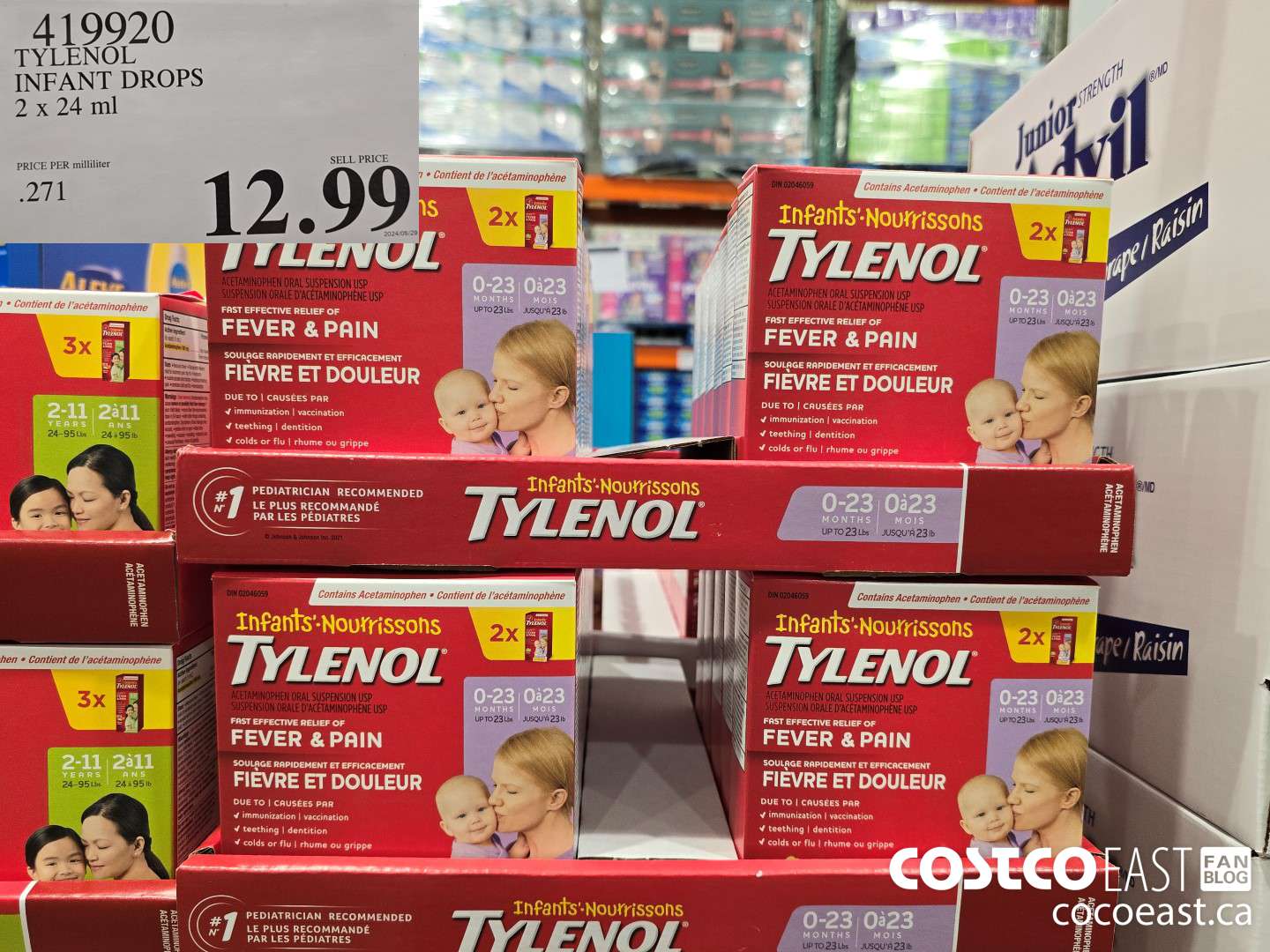 419920 TYLENOL INFANT DROPS 2 x 24ML $12.99
