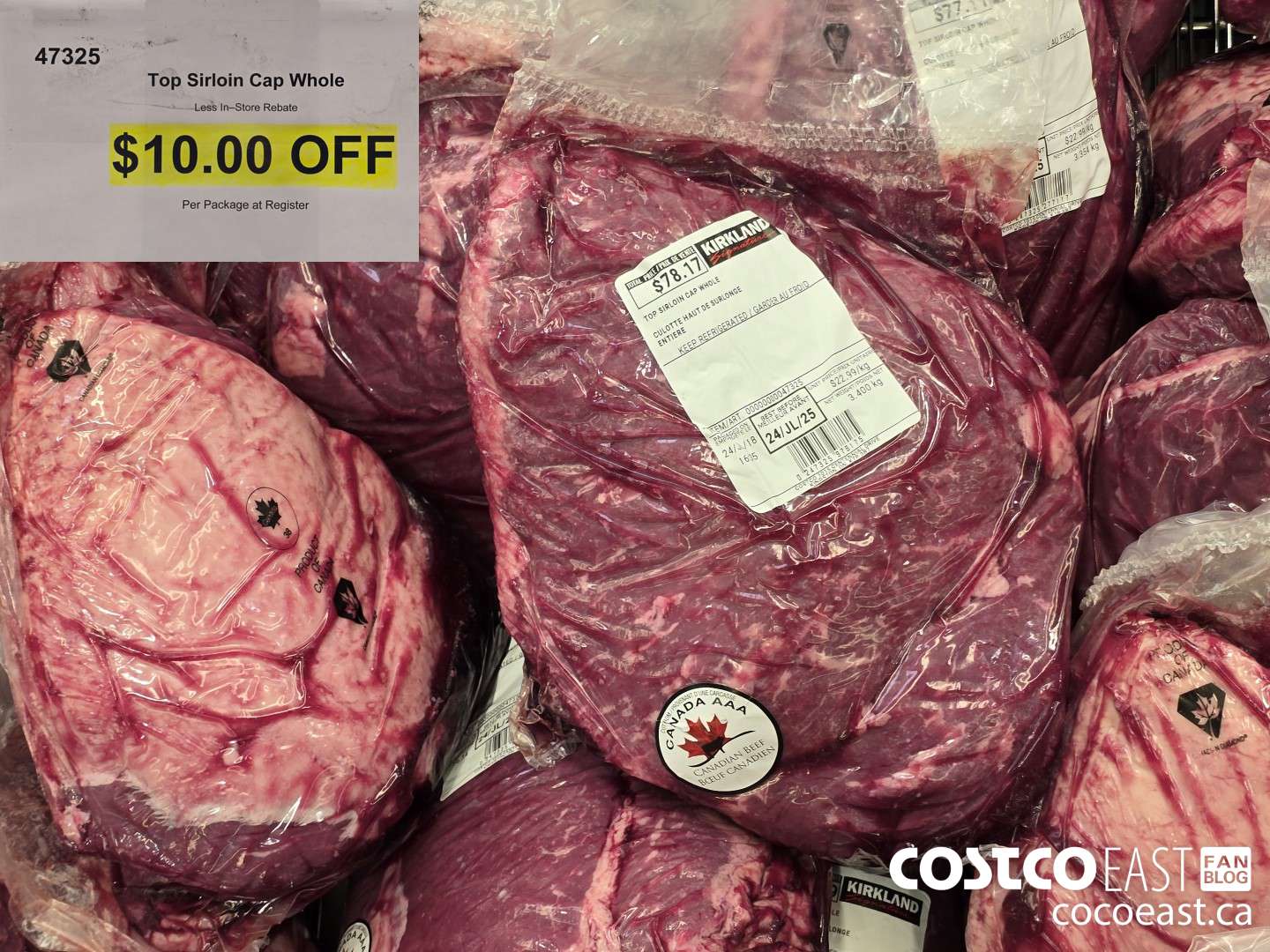 47325 Top Sirloin Cap Whole ($10.00 INSTANT SAVINGS)