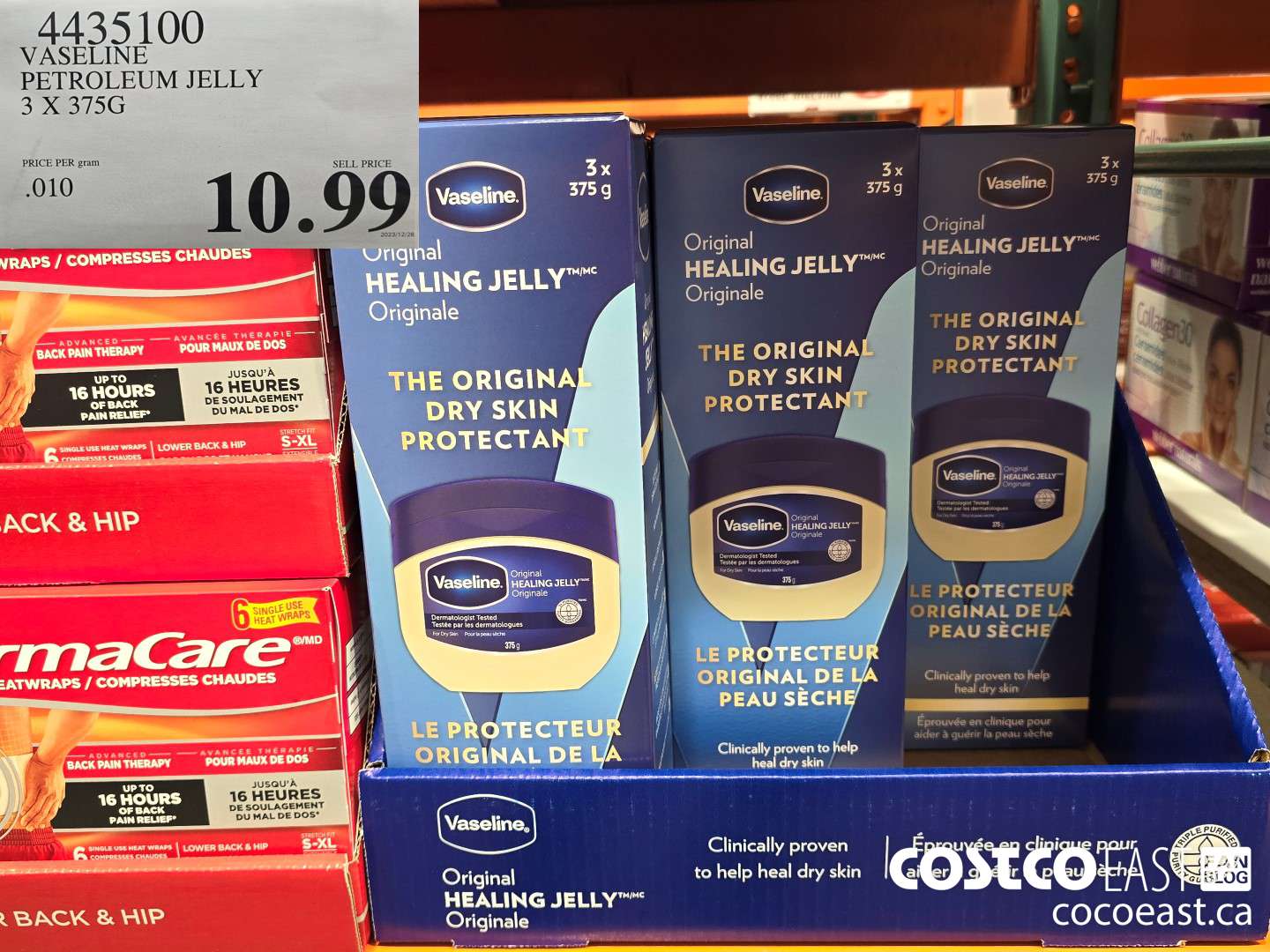 4435100 VASELINE PETROLEUM JELLY 3 X 375 G $10.99