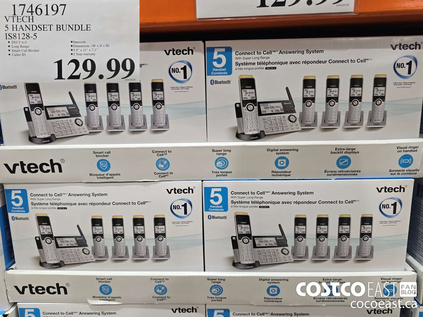 1746197 VTECH S HANDSET BUNDLE IS8128-5 $129.99
