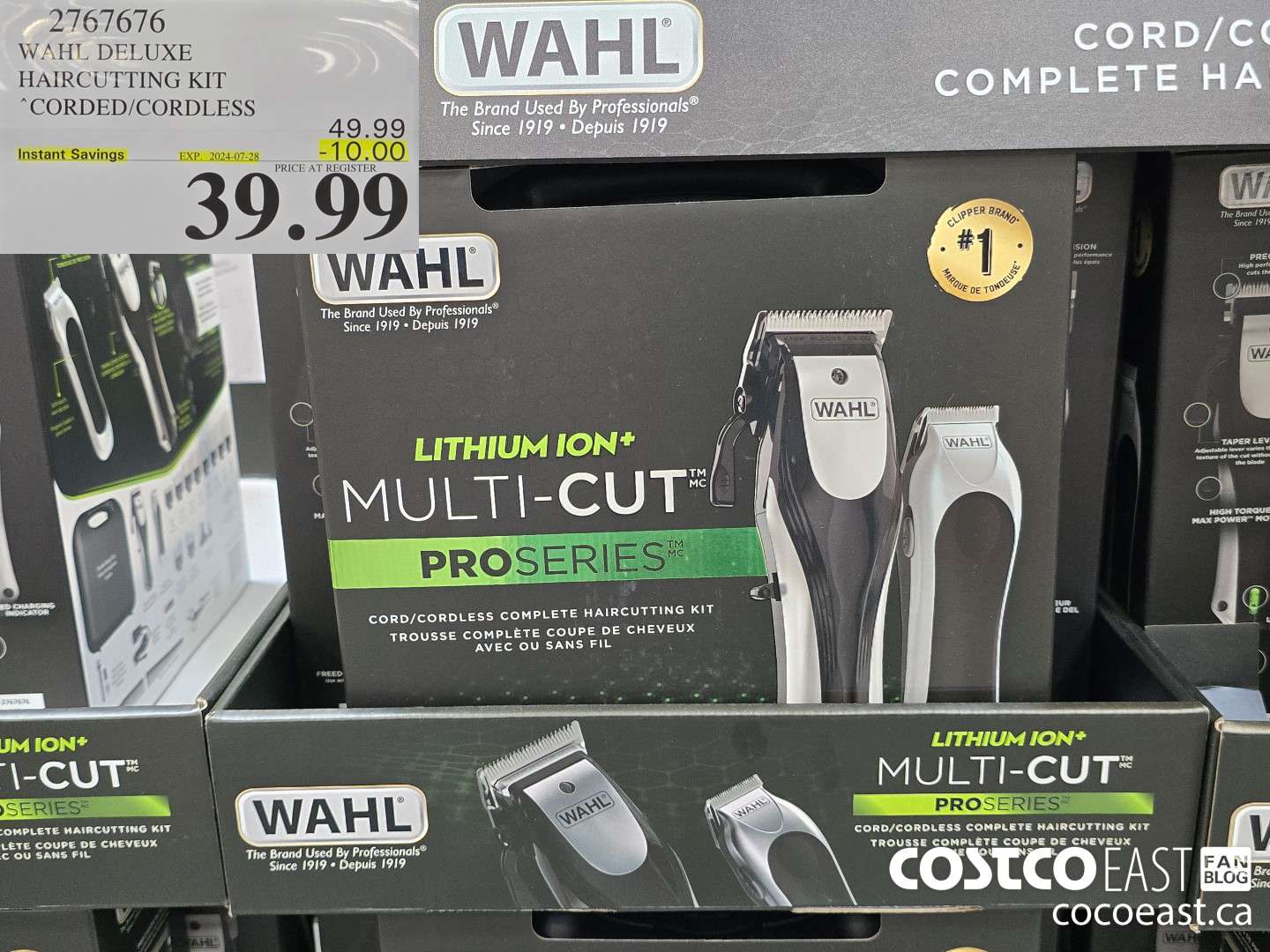 2767676 WAHL DELUXE HAIRCUTTING KIT CORDED/ CORDLESS ($10.00 INSTANT SAVINGS EXPIRES ON 2024-07-28) $39.99