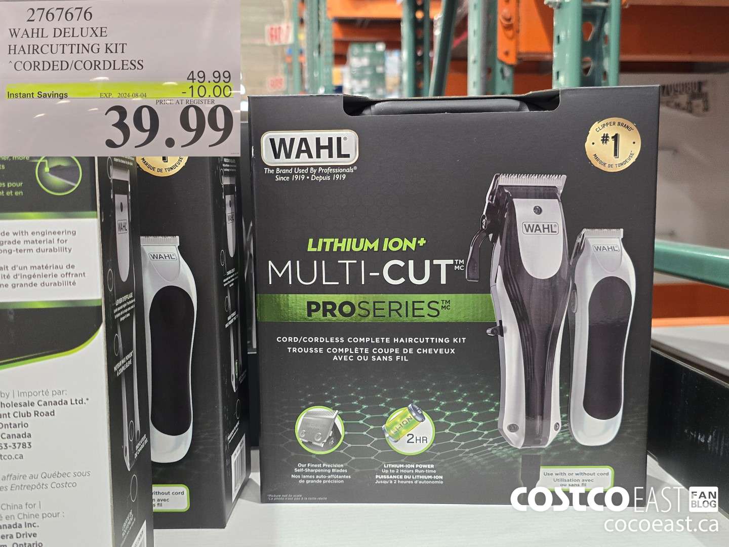 2767676 WAHL DELUXE HAIRCUTTING KIT CORDED/ CORDLESS ($10.00 INSTANT SAVINGS EXPIRES ON 2024-08-04) $39.99