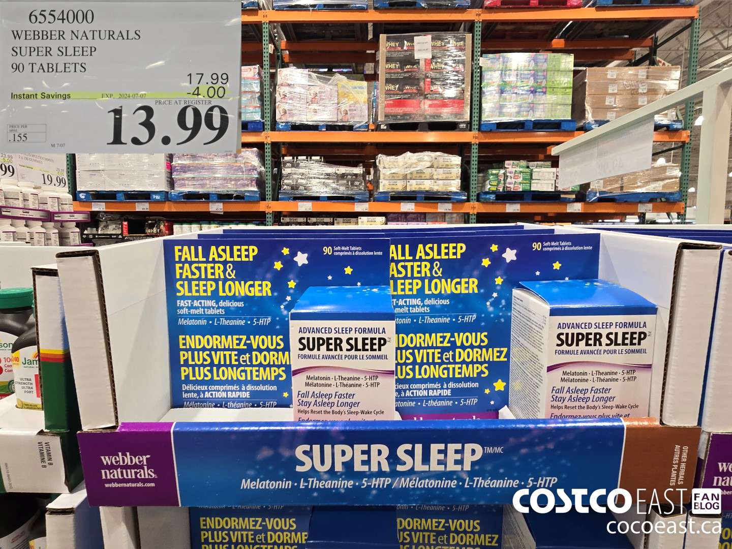 6554000 WEBBER NATURALS SUPER SLEEP 90 TABLETS ($4.00 INSTANT SAVINGS EXPIRES ON 2024-07-07) $13.99