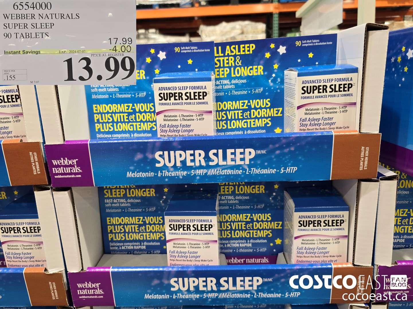 6554000 WEBBER NATURALS SUPER SLEEP 90 TABLETS ($4.00 INSTANT SAVINGS EXPIRES ON 2024-07-07) $13.99