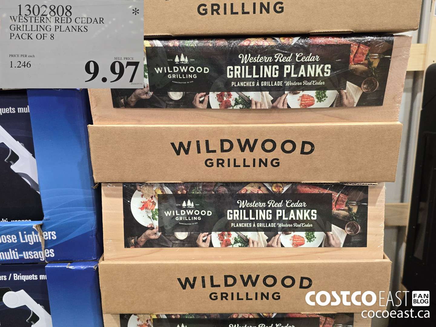 1302808 WESTERN RED CEDAR GRILLING PLANKS PACK OF 8 $9.97