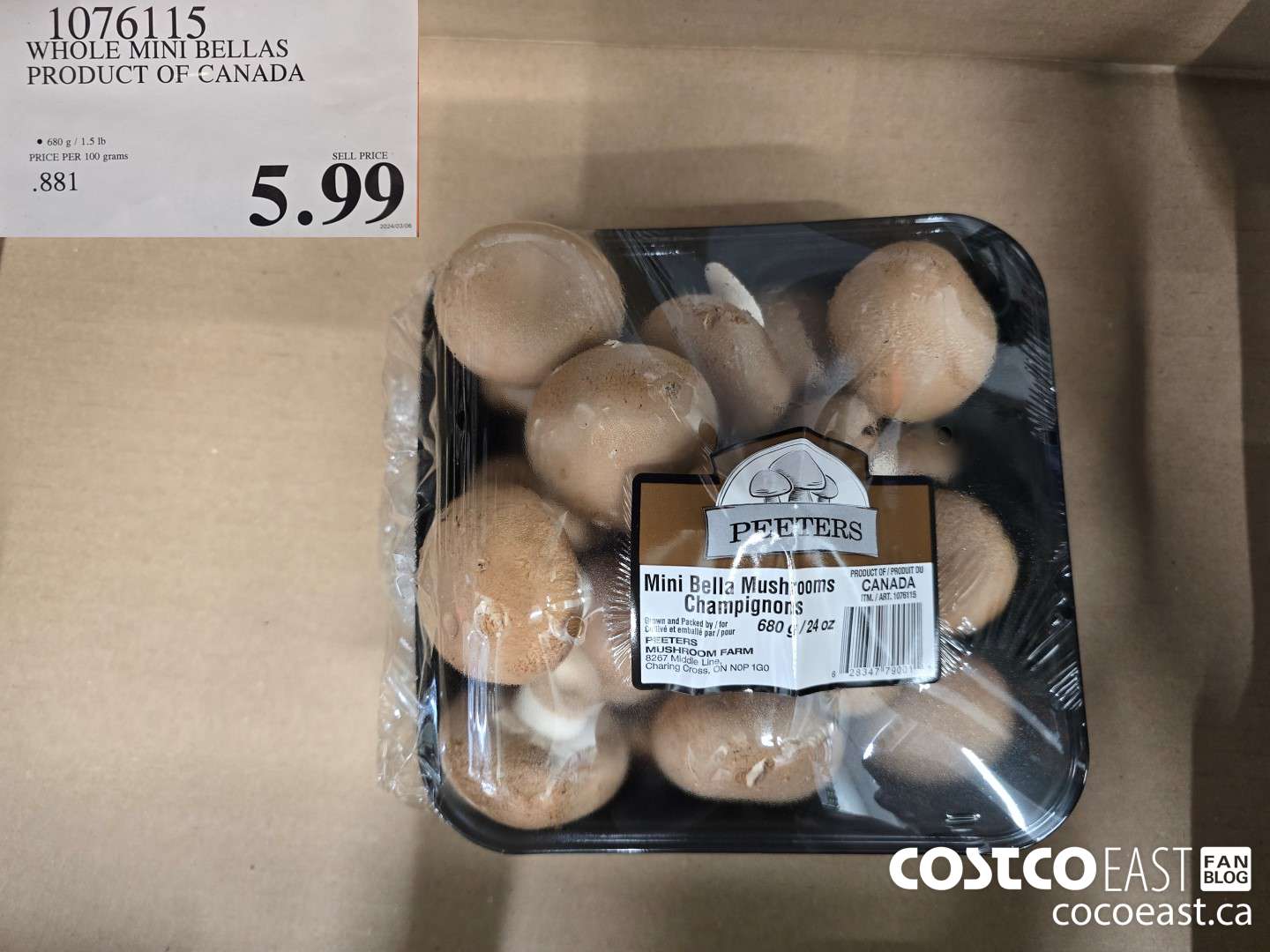 1076115 WHOLE MINI BELLAS PRODUCT OF CANADA $5.99