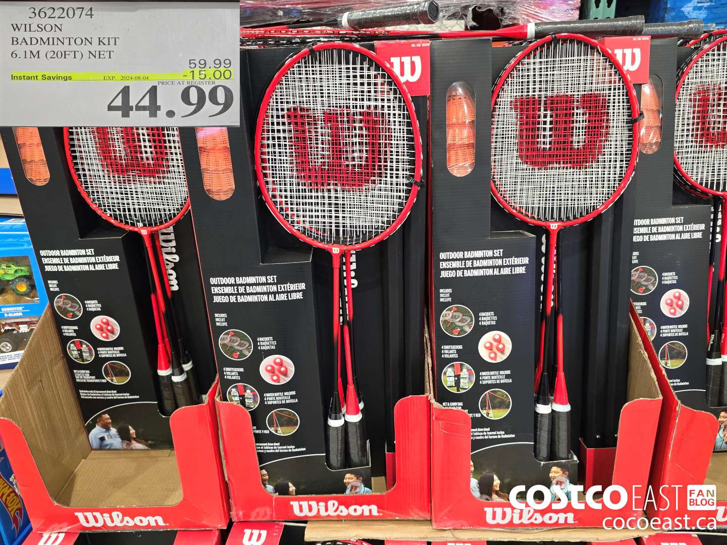 3622074 WILSON BADMINTON KIT 6.1 M (20FT) NET ($15.00 INSTANT SAVINGS EXPIRES ON 2024-08-04) $44.99